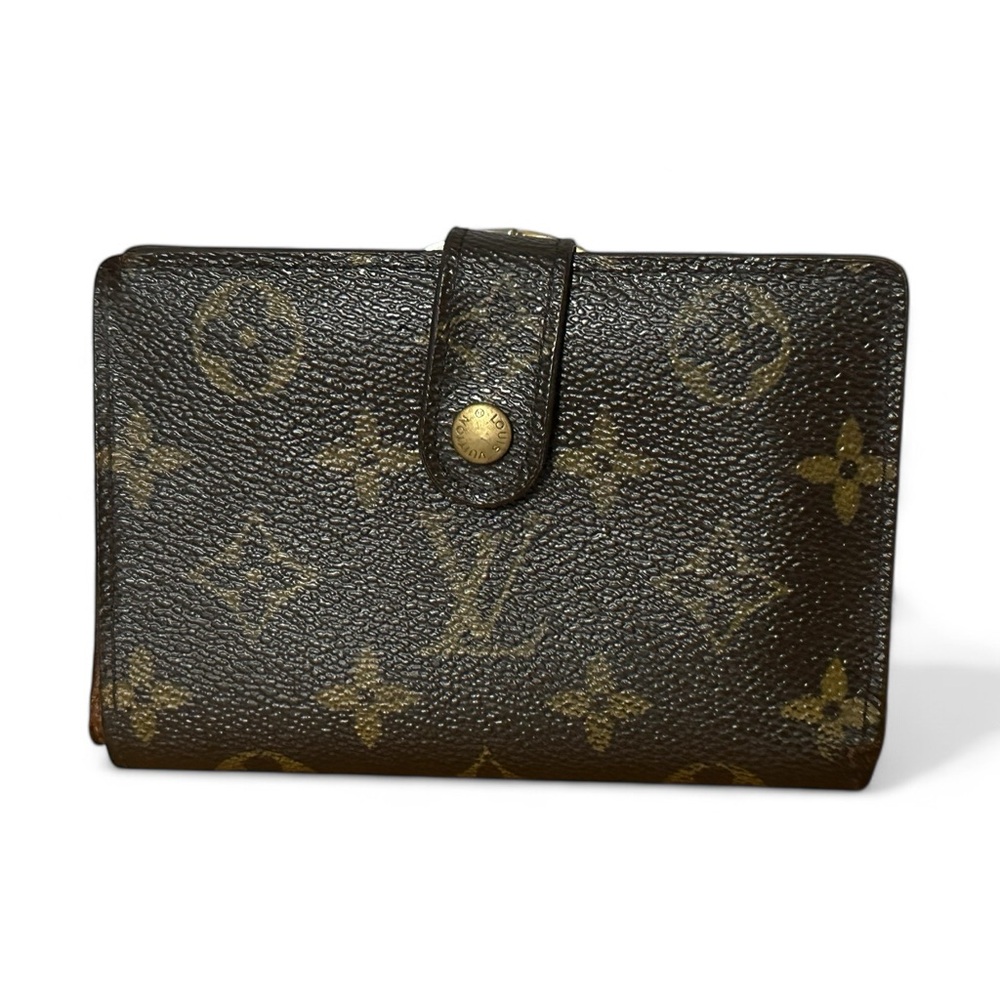 Authentic Louis Vuitton Monogram Kisslock Wallet Cottage Core Old Money